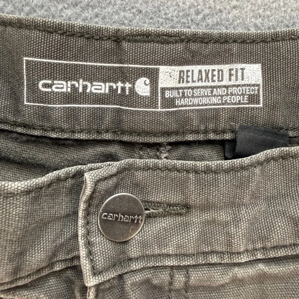 Carhartt Work Pant Mens 34x30 (FIT 34x27) Rugged Flex Relaxed Fit Canvas Utility